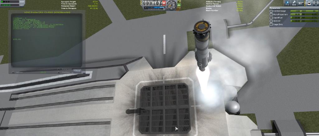 KSP Autonomous Rocket Landing